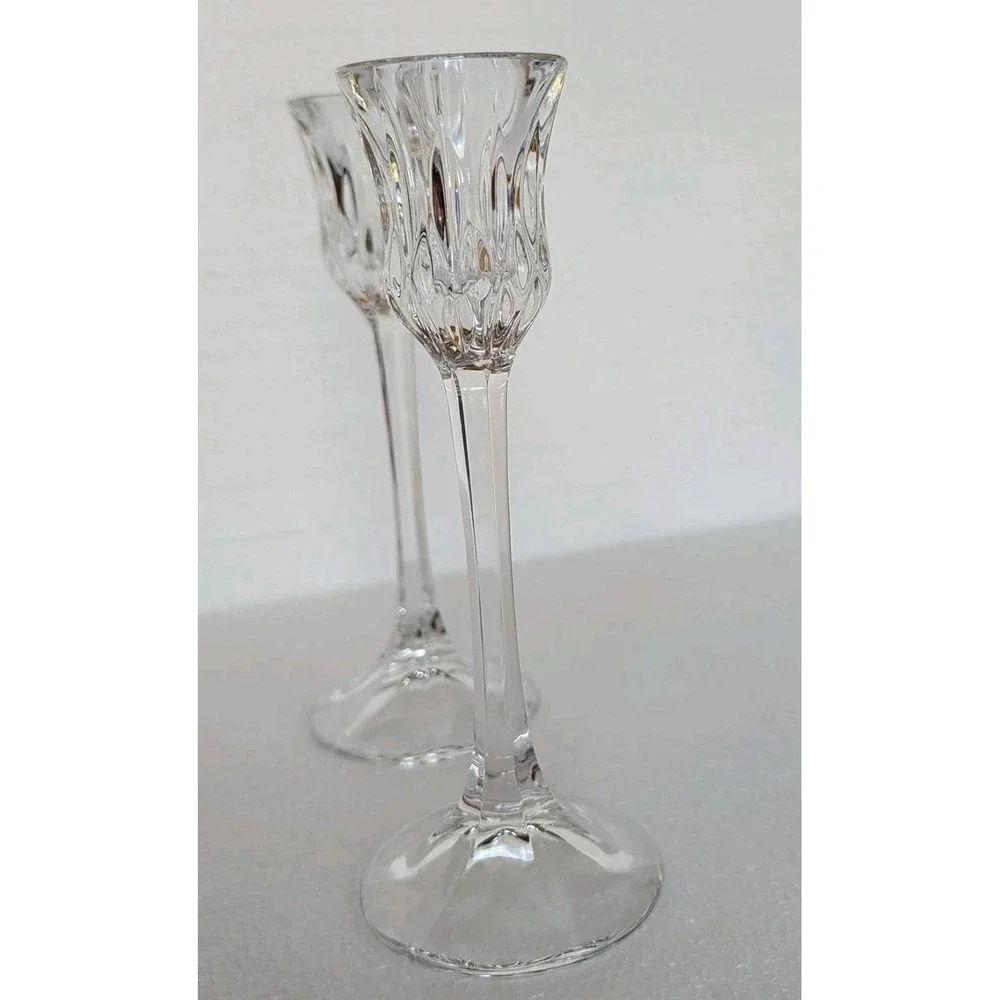 Gorham Althea Crystal Candlestick Pair 8.5